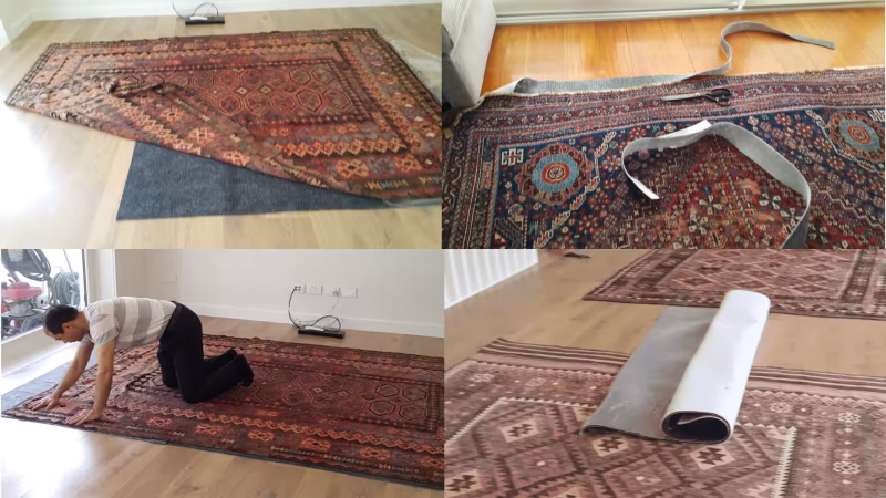 Non-slip rug underlay Auckland – rug grip installation to prevent slipping and improve safety