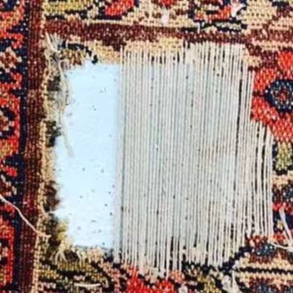 Antique silk rug restoration and fine rug reweaving by The Rug Guru Auckland for valuable handmade rugs