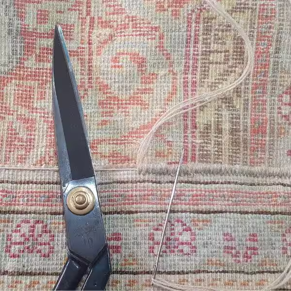 Professional Persian rug defringing and structural edge conversion in Auckland by The Rug Guru