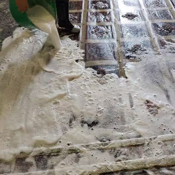 Professional rug cleaning in Auckland for Persian, Oriental, wool and silk rugs using specialist hand-washing and stain removal techniques