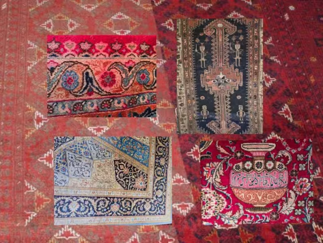 Professional rug restoration in Auckland improving colour, tone and appearance of faded Persian, Oriental and handmade rugs using conservation techniques